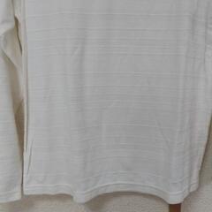 TAKA-Q メンズ 長袖Tシャツ ロンT ボーダー柄 Lサイズの画像