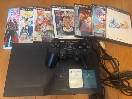 PS、PS2 本体、ソフト複数　ボードゲーム多め