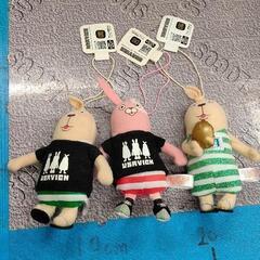 0603-144 ウサビッチ　ぬいぐるみキーホルダー3個セット　　ス