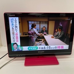 No.814シャープ2011年　液晶テレビ19インチ　