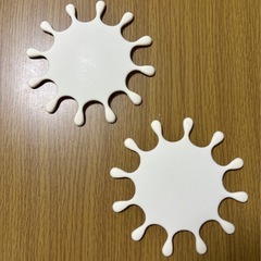 ミルククラウン コースター 2つセットの画像