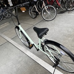  【大人用/アウトレット品】整備済 玉越工業 24型ペルル ミント色 <自転車のオオムラ 静岡店>の画像