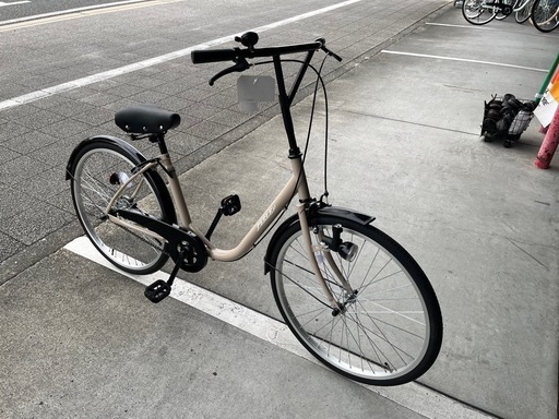 【大人用/アウトレット品】整備済 玉越工業 24型ペルル ベージュ色 <自転車のオオムラ 静岡店>