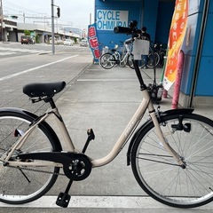  【大人用/アウトレット品】整備済 玉越工業 24型ペルル ベージュ色 <自転車のオオムラ 静岡店>の画像