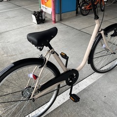  【大人用/アウトレット品】整備済 玉越工業 24型ペルル ベージュ色 <自転車のオオムラ 静岡店>の画像