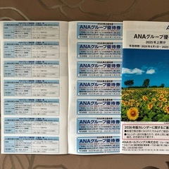 全日空優待券冊子と株主優待番号ご案内書2枚の画像