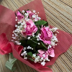 花束　造花の画像