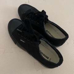 レディース　スニーカー　黒23.5の画像