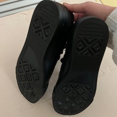 レディース　スニーカー　黒23.5の画像