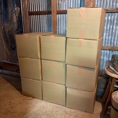 【薪にどうぞ】DIYの廃材100サイズ段ボールにまとめてありますの画像