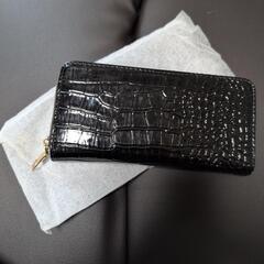 未使用、長財布、黒