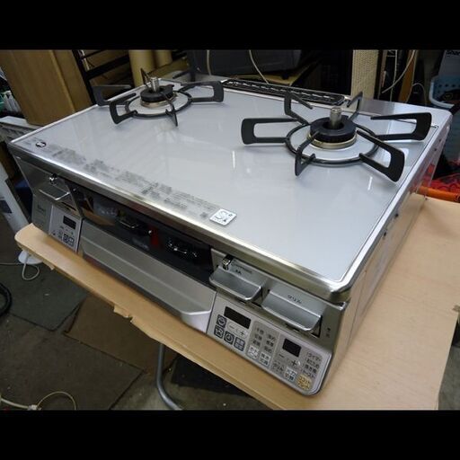 札幌★グリル未使用◆リンナイ◆LP用ガステーブル◆ラクシエプライム◆ガラストップ◆RTS65AWG34R2NG-VL/左強火力◆2023年