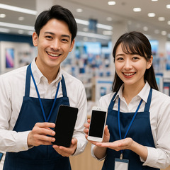 📱家電量販店でのスマホ販売スタッフ募集！