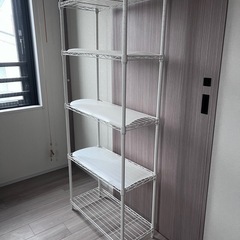 【急募】ニトリのスチールラック　ホワイトの画像