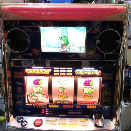 パチスロ実機 4号機 ボンバーパワフル コイン使用 設定キー付 スロット