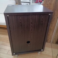 ★ジモティ割あり★ ニトリ キャビネット ブラウン H85×D46×W60 クリーニング済み TK5455の画像