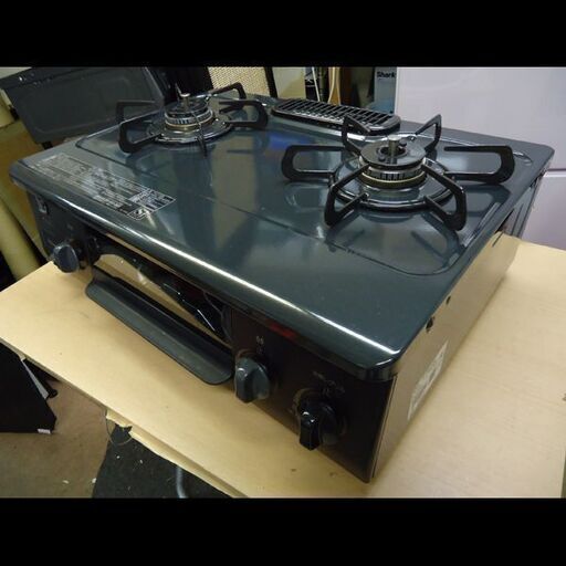 札幌★グリル未使用◆リンナイ◆12A13A/都市ガス用 ガステーブル◆水無し片面焼き◆IC-S37-2L/左強火力◆2023年