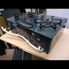 札幌★グリル未使用◆リンナイ◆12A13A/都市ガス用 ガステーブル◆水無し片面焼き◆IC-S37-2L/左強火力◆2023年の画像