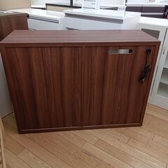 値下げしました!!★ジモティ割あり★  レンジ台 ブラウン H85×D44×W118 クリーニング済み TK5457の画像