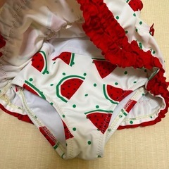 KidsForet スイムウェア スイカ柄 ワンピース水着の画像