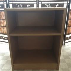 木製キャビネット　2段