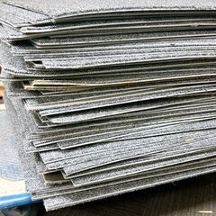 難あり はぎれ タイル カーペット 50㎝×50㎝ 50枚以上 グレー