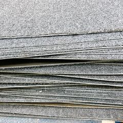 難あり はぎれ タイル カーペット 50㎝×50㎝ 50枚以上 グレーの画像
