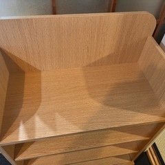 引き出し付きチェスト　茶色の画像