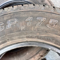 195/80R15 LTダンロップ SP175N 夏タイヤ 中古の画像
