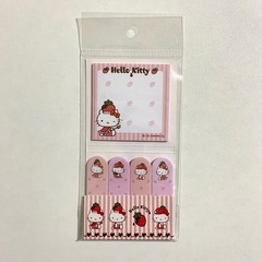 ハローキティ　付箋セット　チョコ　いちご