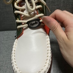 ヨースケ　新品　厚底スニーカー　カーキコンビの画像
