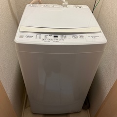 【譲り先確定】AQUA 洗濯機 5kg／2022年製 500円で...