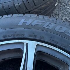 225/55R17 HIFLY サマータイヤ バリ溝 + アルミホイールの画像