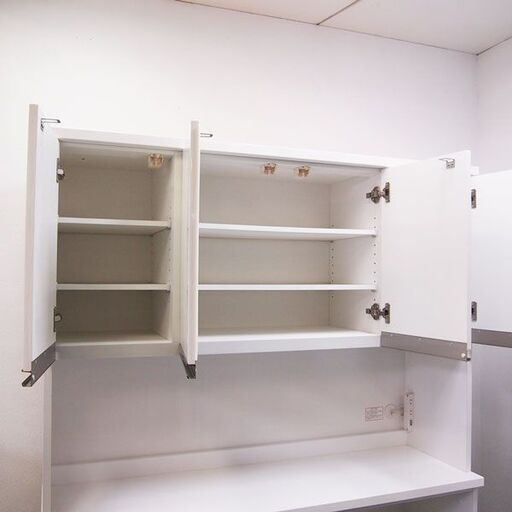 良品 ニトリ リガーレ 食器棚 ホワイト ダストボックス 幅140cm 高さ201cm 奥行46cm EA08