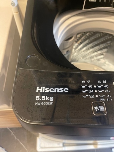 HISENSE 2022年製5.5キロ洗濯機 