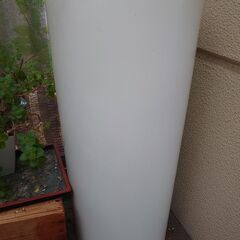 インテリア　ホワイトロング鉢　深鉢　円柱　陶器