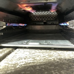 かなり綺麗です　リンナイ　20年製　都市ガス　多機能上下両面焼きグリル搭載　ガスコンロ の画像