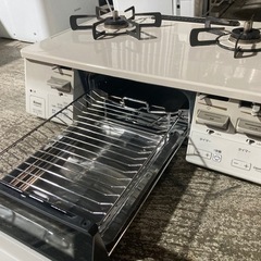 かなり綺麗です　リンナイ　20年製　都市ガス　多機能上下両面焼きグリル搭載　ガスコンロ の画像
