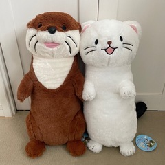 いたちーず　カワウソ&オコジョ　ぬいぐるみXL