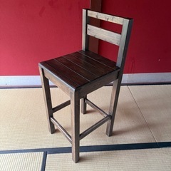 木製 椅子 背もたれ付きの画像