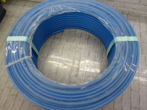 弥栄 VVF 2×2.0 未使用 黒白 未使用 100m 質量11.5kg【ハンズクラフト