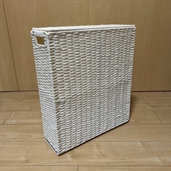 蓋付きトイレットペーパー収納　バスケット