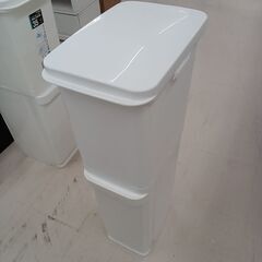 ★ジモティ割あり★  ゴミ箱 ホワイト W24×D36×H80....
