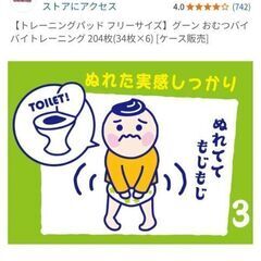 オムツばいばい👋トレーニングパッド【未開封】の画像