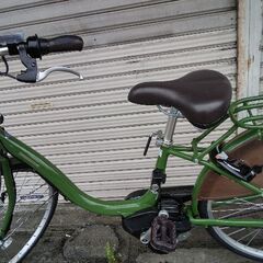 ❮車体のみ❯美品☆[BRIDGESTONE]AssistaU(アシスタU)STD 26吋電動アシスト自転車(ナチュラルオリーブ)の画像