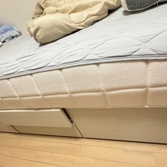 シングルベットセット収納付きの画像