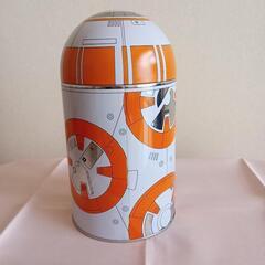 スター・ウォーズ　スターウォーズ　フォースの覚醒　BB-8　BB8　ブリキ缶　缶ケースの画像