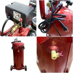 ○美品■SK11 PUMA エアコンプレッサー タンク容量30L ヘルツフリー 電動工具 エアーツール SR-102 中古品■ジモティ姫路の画像