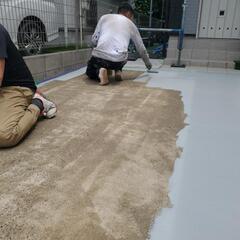 🏡駐車場の床🏡室内の塗装【ドア、枠】塗装いたします🎵自社施…