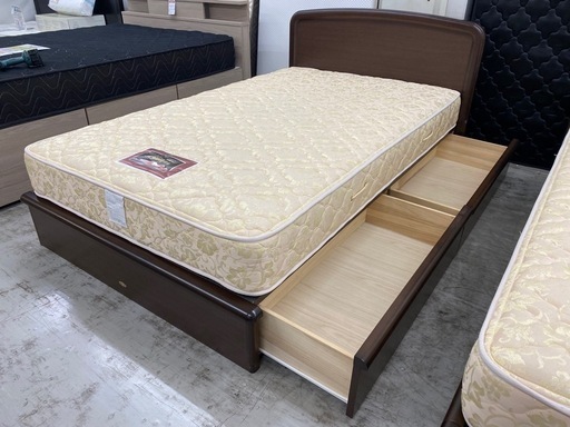 【愛品館 江戸川店 】 引き出し付き セミダブルベッド SIMMONS（シモンズ）